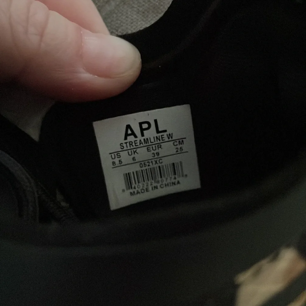 APL Leopard Print Athletic Sneakers in Black and Tan